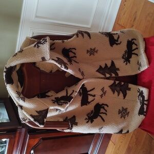 Fleece Moose/Tree Vest